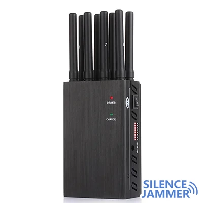 The small adjustable 8-band Portable Sevice Jammer effectively protect your business safty