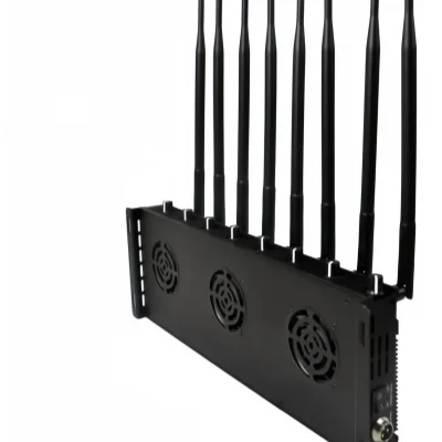 The adjustable 8 antennas cellphone jammer blocks 3G 4G WiFi 2.4G GPSL1 signal
