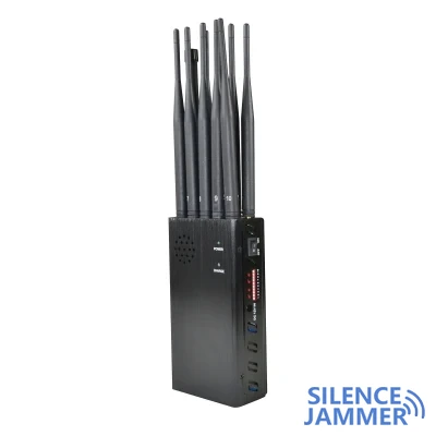 Portable 10 Band Cell Phone Jammer Wi-Fi Lojack Gps Blocker