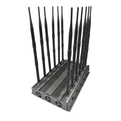 The adjustable 12 antennas cell jammer blocks 3g 4g 5g signals