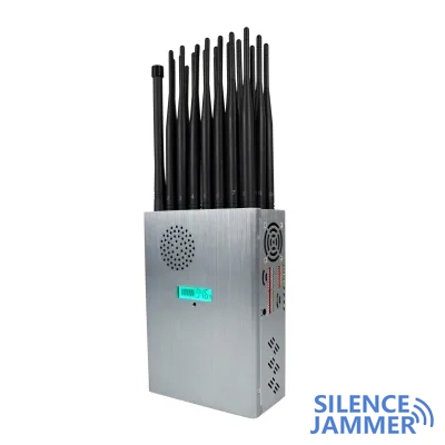 The handheld 24 antennas wifi jammer blocks 3g 4g 5g uhf vhf gps