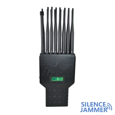Handheld 16 band hidden antenna 5g cell phone jammer Jamming up to 20m