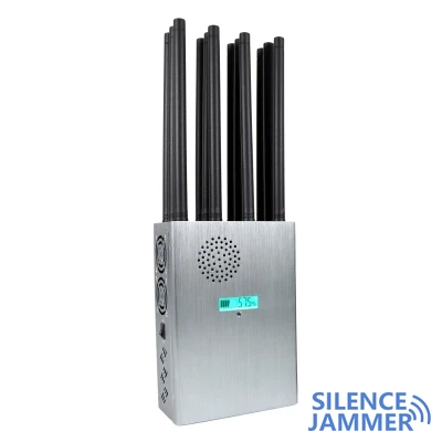 Portable 12 antennas gps uhf vhf 3g 4g 5g wi-fi jammer